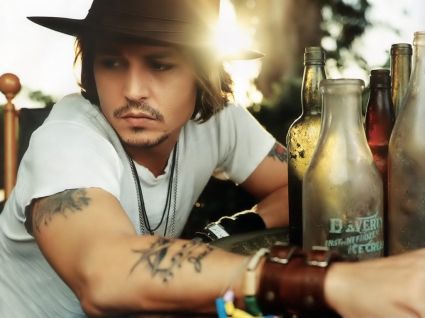 Johnny Depp Right Arm Tattoo